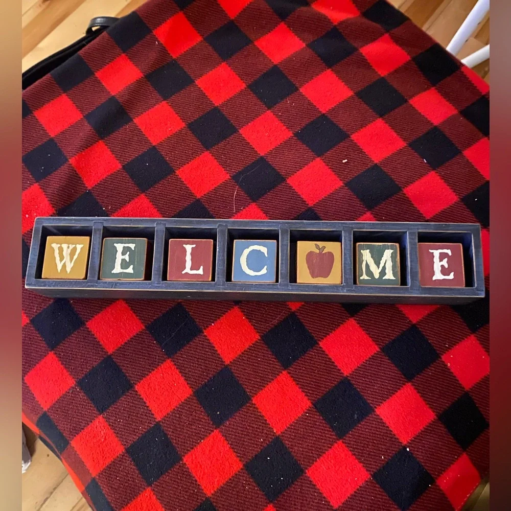 Colorful Welcome Block Set - Picture 1 of 4